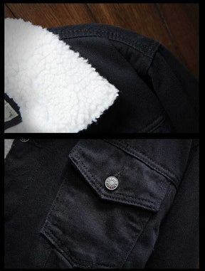 Jaqueta Jeans Masculina Forrada em Lã Bellvian - BL154